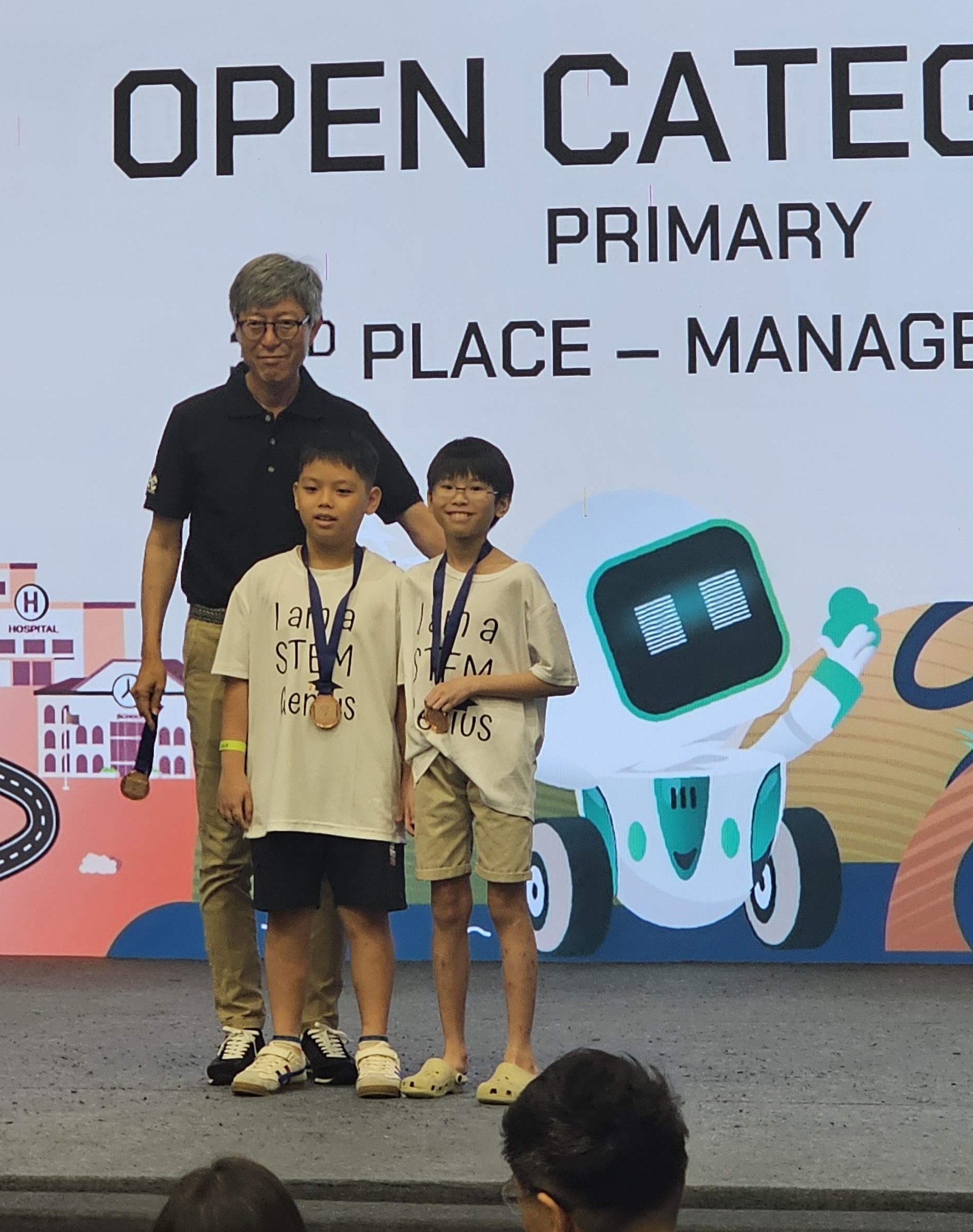 Team Management receiving 3rd place in the NRC Open Category 2025